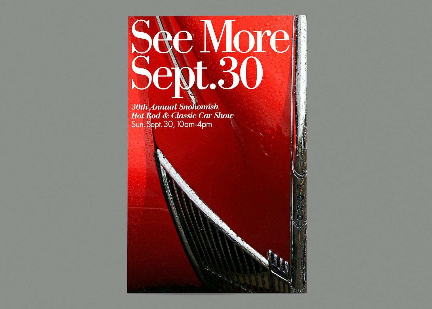rationale design classic car show poster