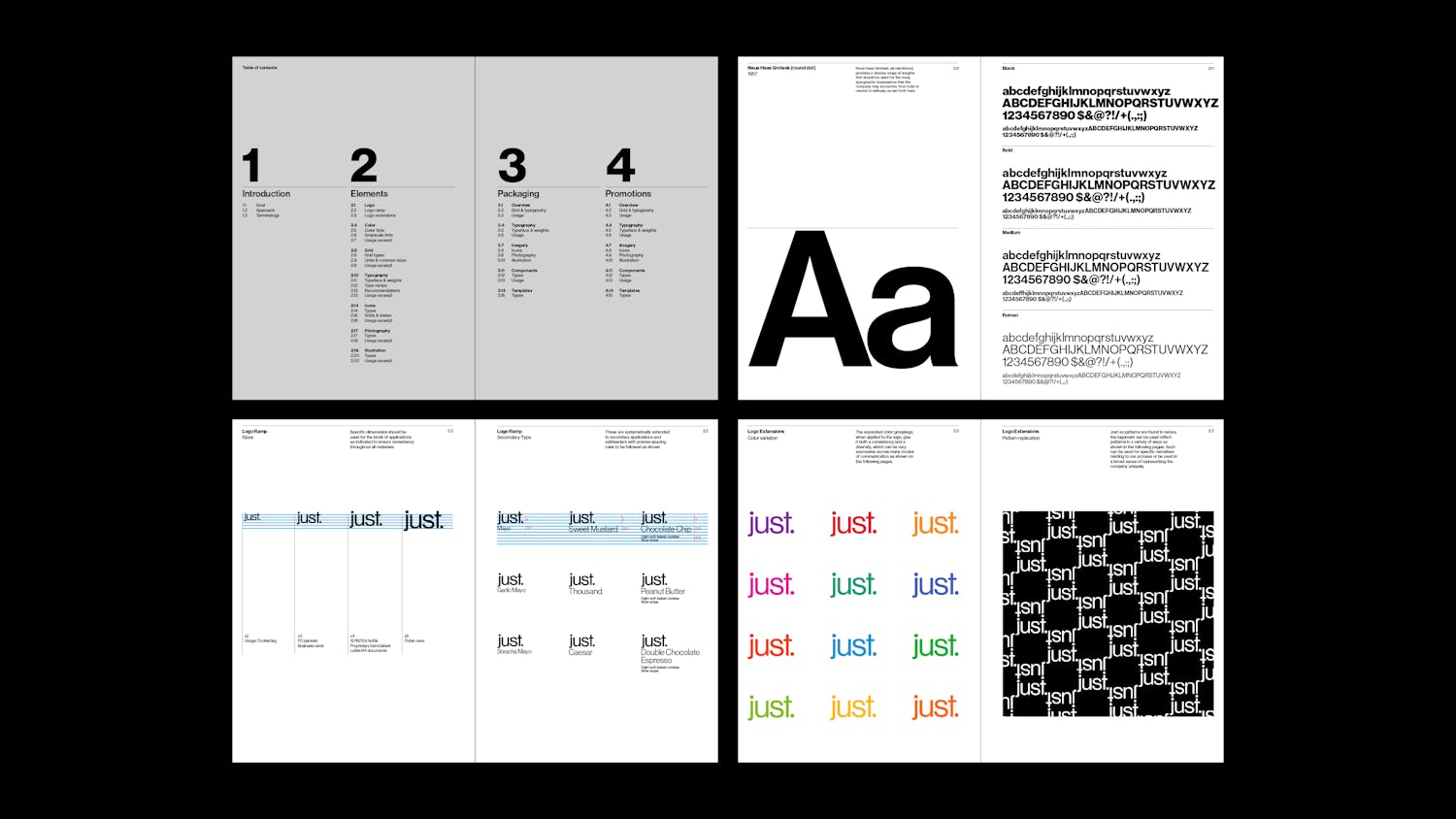 rationale design just identity design food product cooking design manual guidelines
