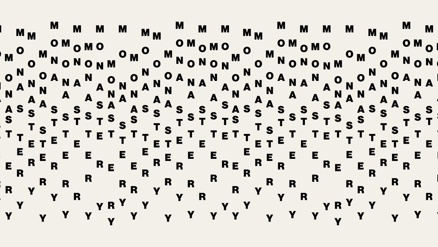 monastery record label logo brand identity